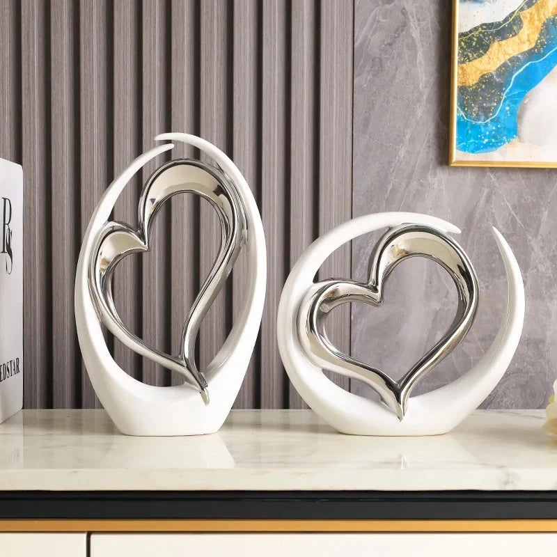 Creative Decoration Home Living Room foyer Wine Cabinet Decoration Ceramic Modern TV Cabinet Craft Decoratio