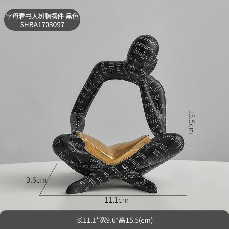 Creative Design Art Couple Figurines TV Cabinet Wine Cabinet Living Room Home Decor Soft Decoration Car Decoration