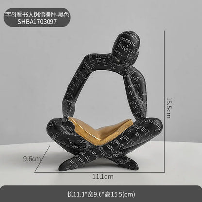 Creative Design Art Couple Figurines TV Cabinet Wine Cabinet Living Room Home Decor Soft Decoration Car Decoration