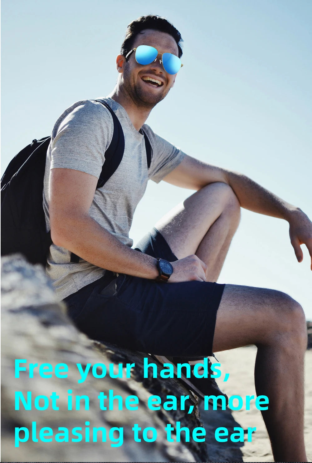 Bluetooth 5.4 Glasses Headphones Wireless Glasses Earphones Air Conduction Headsets HiFi Noise Reduction Earbuds Outdoor Sport