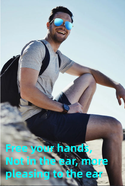 Bluetooth 5.4 Glasses Headphones Wireless Glasses Earphones Air Conduction Headsets HiFi Noise Reduction Earbuds Outdoor Sport
