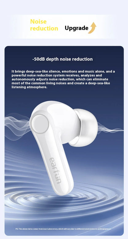 EarFun Air Pro 4 Wireless Earphone HI-FI Bluetooth5.4 Earphones Active Noise Reduction IPX5 Waterproof E-sports PC Gamer Earbuds