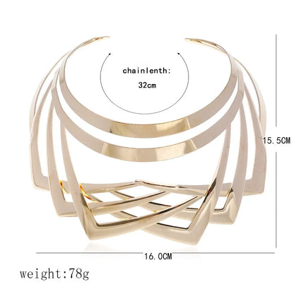 collier femme maxi necklace collares statement chunky choker statement brand Luxury gold color jewelry women fashion free gift