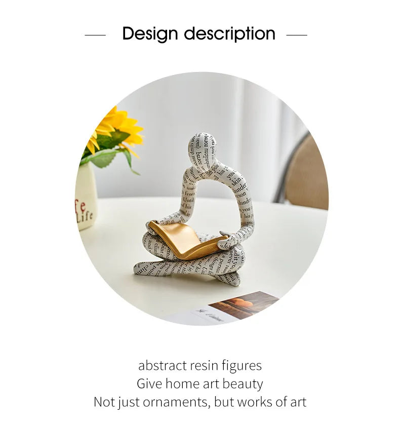 Creative Design Art Couple Figurines TV Cabinet Wine Cabinet Living Room Home Decor Soft Decoration Car Decoration