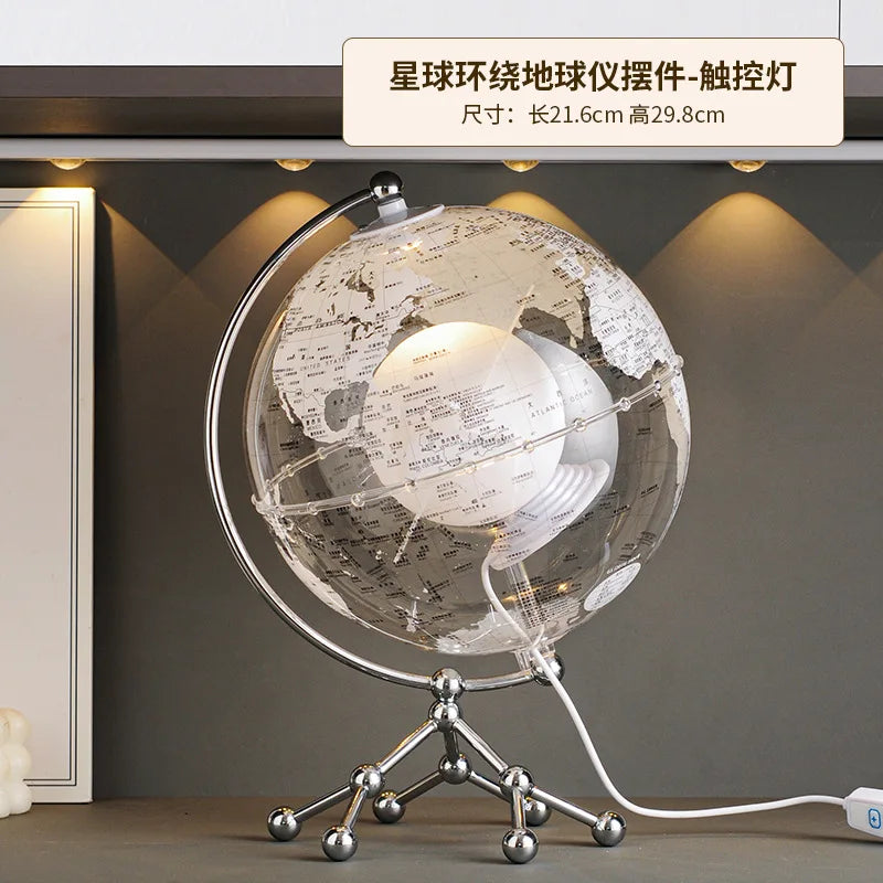 Hot Creative Globe Ornaments For Home Office Wine Cabinet Tv Cabinet Living Room Good Atmosphere High-End Decorations Gift