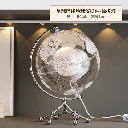 Hot Creative Globe Ornaments For Home Office Wine Cabinet Tv Cabinet Living Room Good Atmosphere High-End Decorations Gift