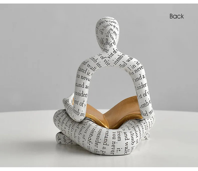 Creative Design Art Couple Figurines TV Cabinet Wine Cabinet Living Room Home Decor Soft Decoration Car Decoration