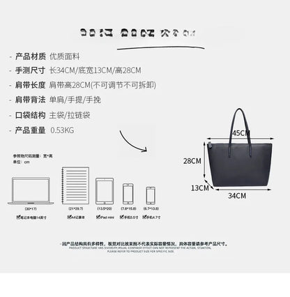 France nouveau sac transversal grande capacité tote sac imperméable Commuter tote sac femme