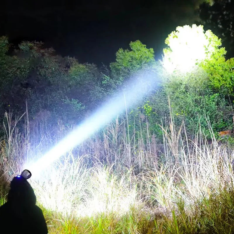 Powerful LED Headlamp Aluminium Alloy Headlight Led Head High Lumen Rechargeable Led Headlamp Camping Searching Hunting Fishing