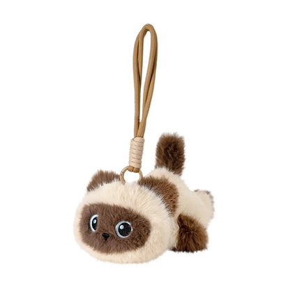 Cute Cartoon Cat Plush Toys Soft Plush Doll Car Bag Pendant Key Chain Stuffed Animals Toy Kids Girl Boy Gifts