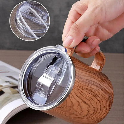 Travel Mug 500ml Stainless Steel Mug Leakproof Lid Food Grade Vacuum Insulated Cup BPA Free Insulated Tumbler Home Office