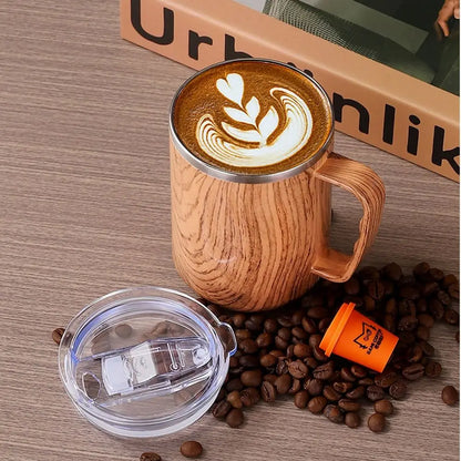Travel Mug 500ml Stainless Steel Mug Leakproof Lid Food Grade Vacuum Insulated Cup BPA Free Insulated Tumbler Home Office