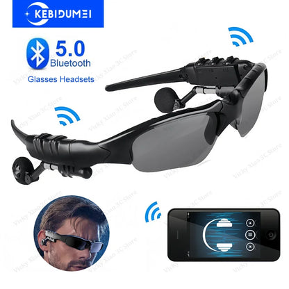 Bluetooth 5.4 Glasses Headphones Wireless Glasses Earphones Air Conduction Headsets HiFi Noise Reduction Earbuds Outdoor Sport