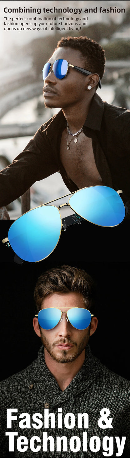 Bluetooth 5.4 Glasses Headphones Wireless Glasses Earphones Air Conduction Headsets HiFi Noise Reduction Earbuds Outdoor Sport