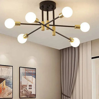 Chandeliers Retro Lighting Fixture Decoration Light Lustre Hanging Lamps Pendant Ceiling Led Chandelier Lamp Dinning Room Luxury
