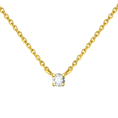 CANNER 925 Sterling Silver Necklace Women Cubic Zirconia Necklace Jewelry CZ Crystal Choker Necklace Gold Color Collier H40