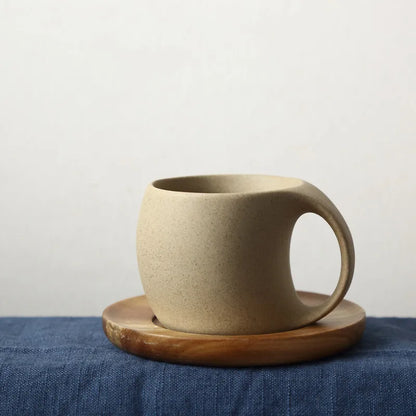 Vintage tasse à café en céramique soucoupe petit déjeuner lait avoine boisson tasse exquise thé de l'après-midi tasse à café