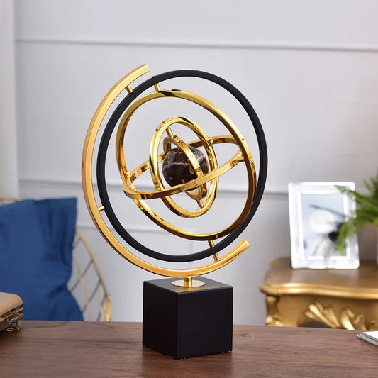 European Office Globe Ornaments, Model Room, Study Desk, Living Room, TV Cabinet, Light Luxury Ornaments, Decoration Gifts