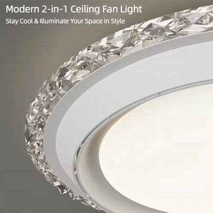 Modern Bladeless Ceiling Fan Lamps Bedroom Round Vaneless Ceiling Lamp Fan Remote Dimmable Bladeless ventilate Fan Circulator