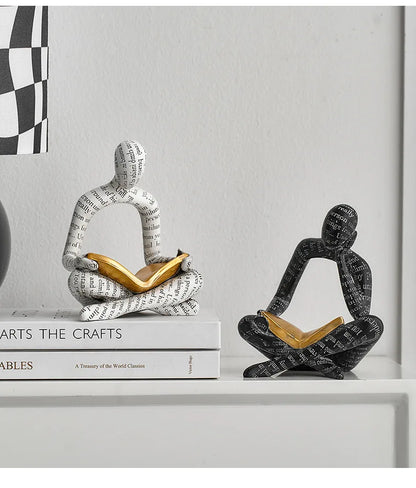 Creative Design Art Couple Figurines TV Cabinet Wine Cabinet Living Room Home Decor Soft Decoration Car Decoration