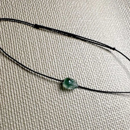 Jade Pixiu Bracelet Braided Bracelet For Women Men Wealth Good Luck Green Gemstone Stone Natural Jewelry Gifts