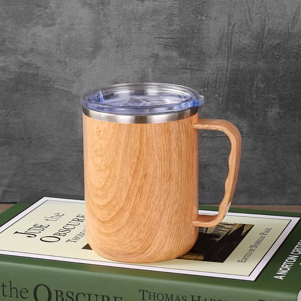 Travel Mug 500ml Stainless Steel Mug Leakproof Lid Food Grade Vacuum Insulated Cup BPA Free Insulated Tumbler Home Office