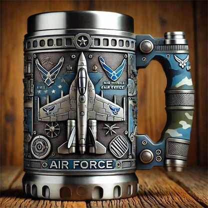 Military 3D Mug Beautiful Army Themed Creative Handmade Military Coffee Mug Gift for Veterans Kitchen Dining Drinkware