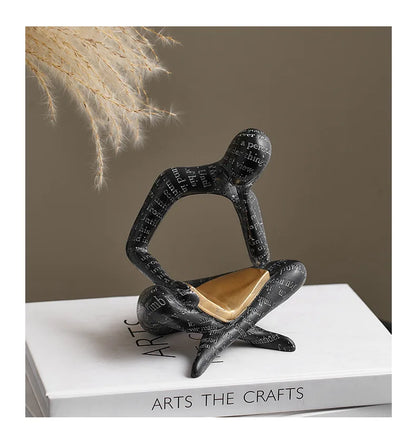 Creative Design Art Couple Figurines TV Cabinet Wine Cabinet Living Room Home Decor Soft Decoration Car Decoration