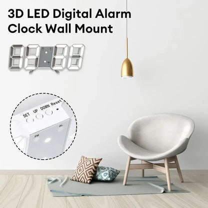 Digital Decoration for Bedroom Desk Watches Led Wall Clock Living Room Alarm Modern Home and Decoration Electronic Table Decor