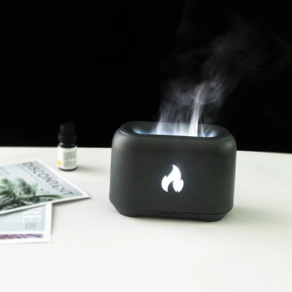 7 Colorful Simulation Flame Diffuser USB Plug-in Fragrance Office Home Flame Humidification Ultrasonic air Diffuser