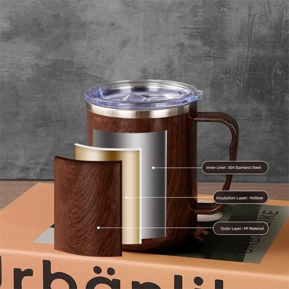 Travel Mug 500ml Stainless Steel Mug Leakproof Lid Food Grade Vacuum Insulated Cup BPA Free Insulated Tumbler Home Office