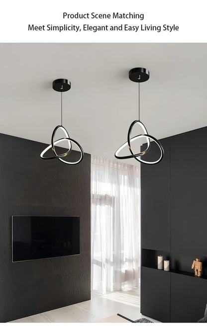 Lustre LED Pendant Lights Hanging Lamps For Ceiling Bedroom Bedside Dining Tables Living Room Decoration Nordic Pendant Lamp
