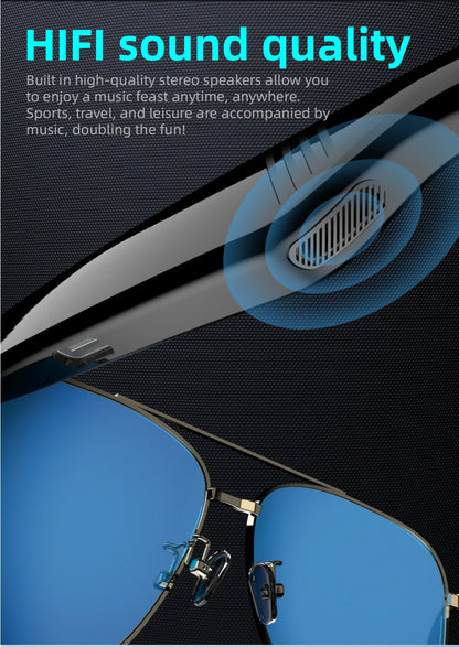 Bluetooth 5.4 Glasses Headphones Wireless Glasses Earphones Air Conduction Headsets HiFi Noise Reduction Earbuds Outdoor Sport