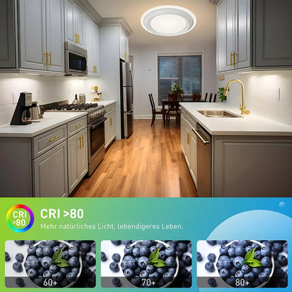 Modern Bladeless Ceiling Fan Lamps Bedroom Round Vaneless Ceiling Lamp Fan Remote Dimmable Bladeless ventilate Fan Circulator
