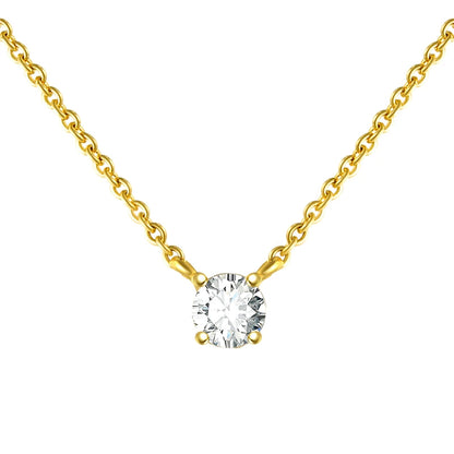 CANNER 925 Sterling Silver Necklace Women Cubic Zirconia Necklace Jewelry CZ Crystal Choker Necklace Gold Color Collier H40