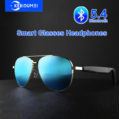 Bluetooth 5.4 Glasses Headphones Wireless Glasses Earphones Air Conduction Headsets HiFi Noise Reduction Earbuds Outdoor Sport